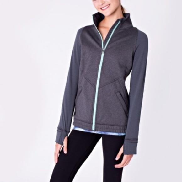 Ivivva Other - Ivivva • Gray Wool With Me Track Running Jacket • Size 14